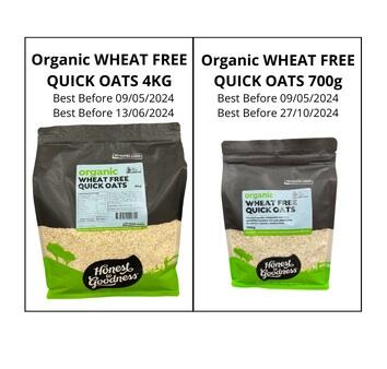 Honest to Goodness Organic Quick Oats  - Web image